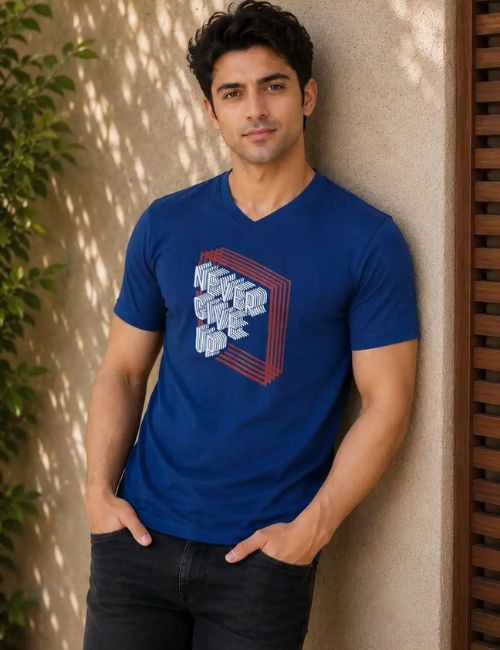 Men's V-neck T-shirt